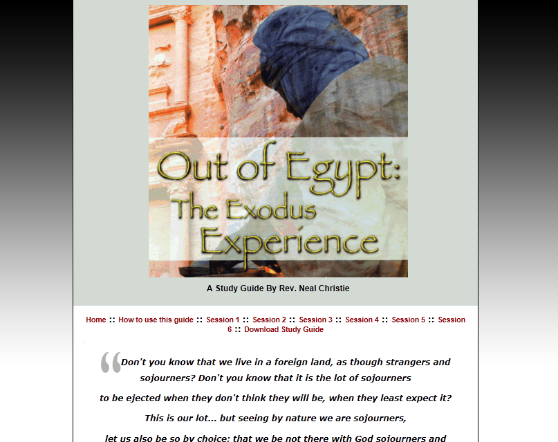 GBCS – Out of Egypt (online study)