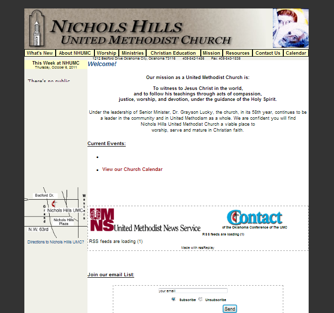 Nichols-Hills-United-Methodist-Church-2007-Not-functioning-RSS-Streams